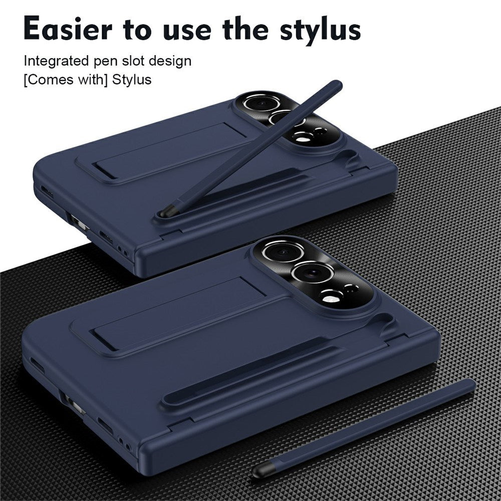 iPhone Fold EIDERWOOD Deksel med Skjermbeskyttelse, Kamerabeskyttelse og Stylus - Blå
