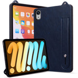 iPad Mini (2026) 8. Gen. EIDERWOOD Kunstskinn Bak Deksel m. Stropp Kickstand - Blå