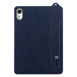 iPad Mini (2026) 8. Gen. EIDERWOOD Kunstskinn Bak Deksel m. Stropp Kickstand - Blå