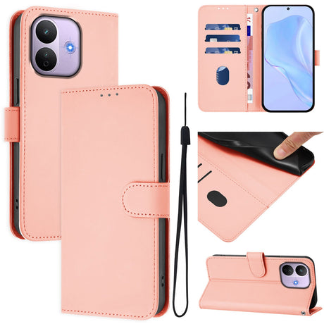 Xiaomi Redmi Note 17 Pro (5G) EIDERWOOD Kunstskinn Flip Deksel m. Stropp - Rosa