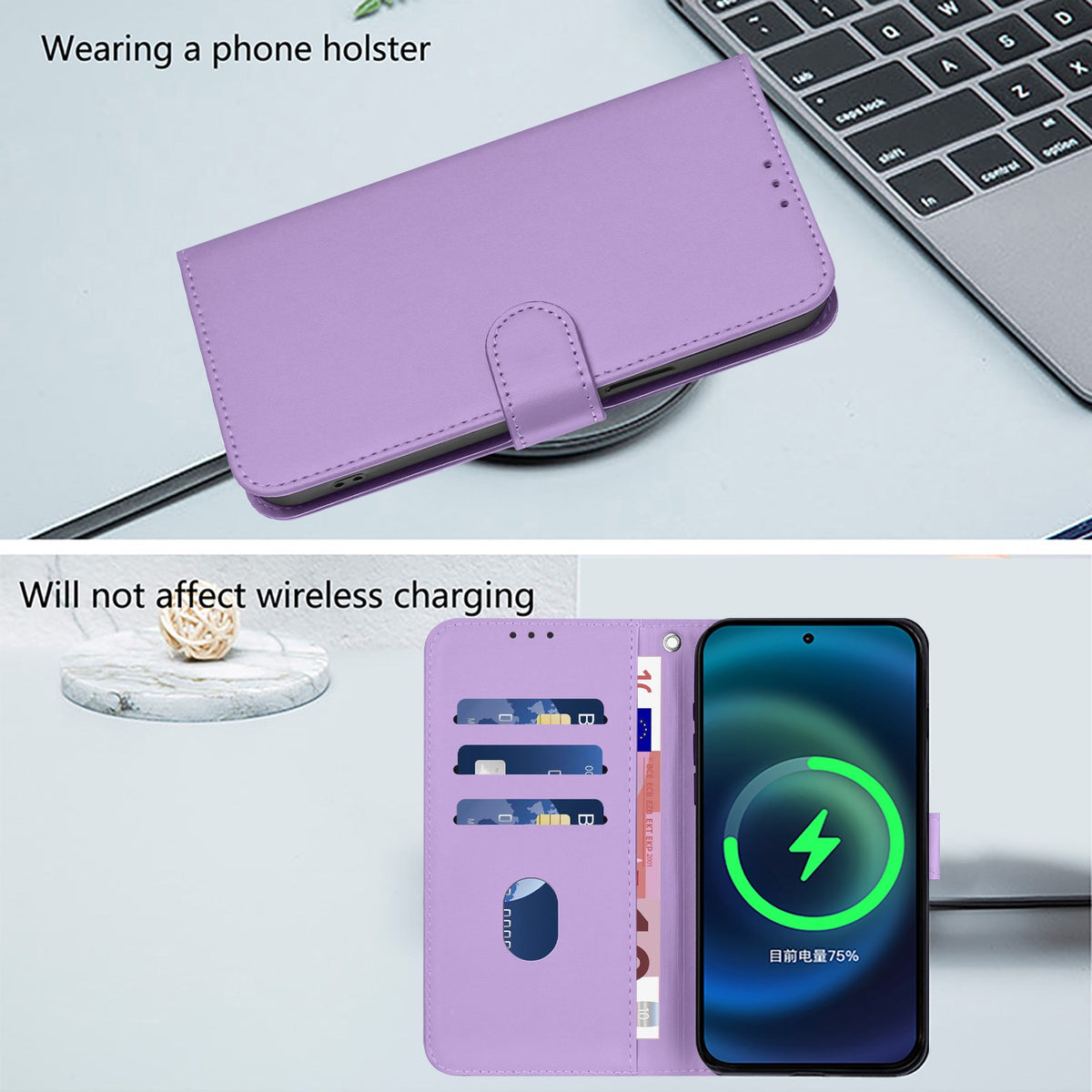 Xiaomi Redmi Note 17 Pro (5G) EIDERWOOD Kunstskinn Flip Deksel m. Stropp - Lilla