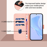 Xiaomi Redmi 17C (5G) EIDERWOOD Flip Deksel i Kunstskinn med Stropp - Rosa