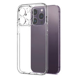 NORTHJO iPhone 14 Pro 2-i-1 Sett Fleksibelt Plast Deksel med Herdet Beskyttelsesglass - Gjennomsiktig