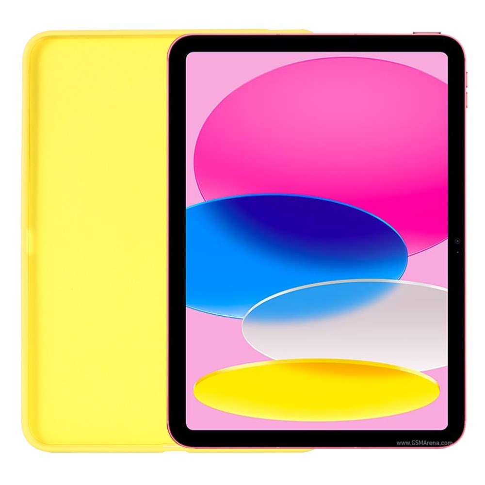 iPad 11" (2025) / iPad 10.9" (2024/2022) Liquid Silikone Shockproof Deksel - Gul
