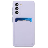 Samsung Galaxy S23 Fleksibelt Plastdeksel med Kortholder - Lilla