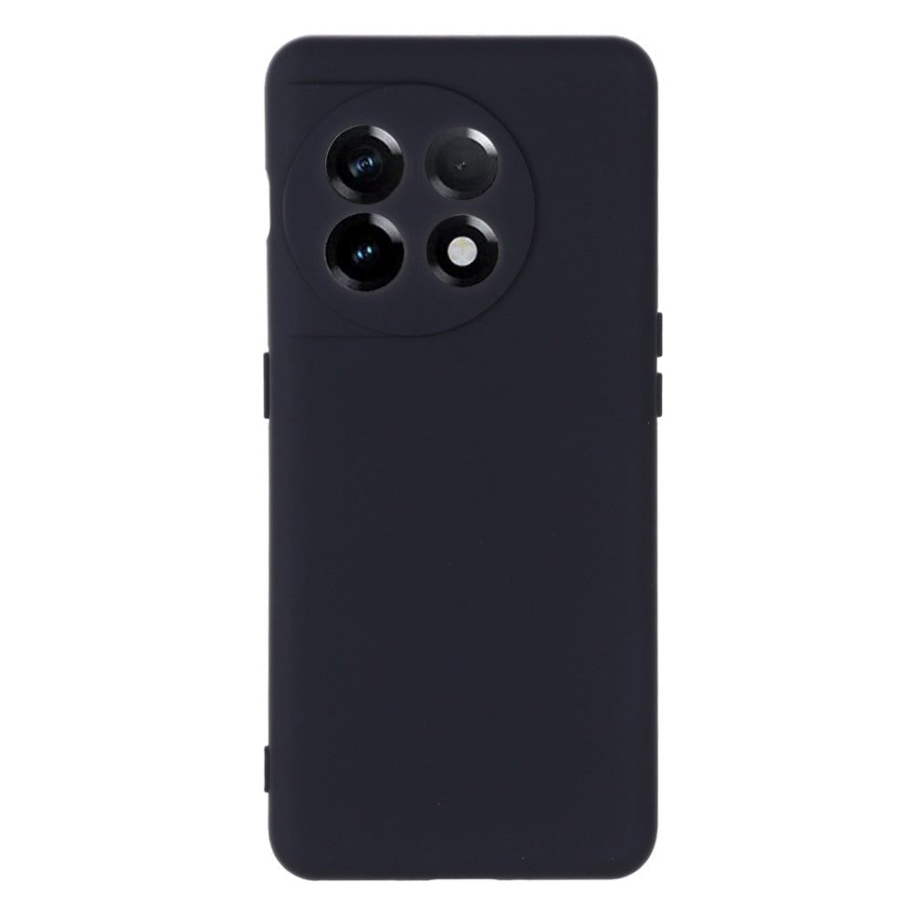 OnePlus 11 Liquid Silikon Deksel med Stropp - Svart