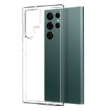 NORTHJO Samsung Galaxy S22 Ultra 2-i-1 Sett Fleksibelt Plast Deksel med Herdet Beskyttelsesglass - Gjennomsiktig