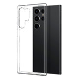 NORTHJO Samsung Galaxy S23 Ultra 2-i-1 Sett Fleksibelt Plast Deksel med Herdet Beskyttelsesglass - Gjennomsiktig