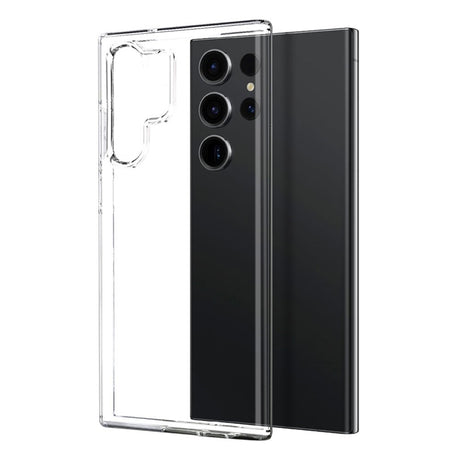 NORTHJO Samsung Galaxy S23 Ultra 2-i-1 Sett Fleksibelt Plast Deksel med Herdet Beskyttelsesglass - Gjennomsiktig