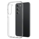 NORTHJO Samsung Galaxy S23 | 3-i-1 360° Beskyttelsessett med Deksel | Skjermbeskytter | Kameralinsebeskytter - Gjennomsiktig
