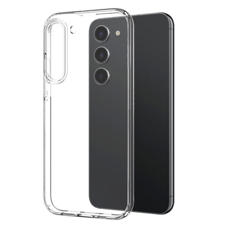 NORTHJO Samsung Galaxy S23 | 3-i-1 360° Beskyttelsessett med Deksel | Skjermbeskytter | Kameralinsebeskytter - Gjennomsiktig