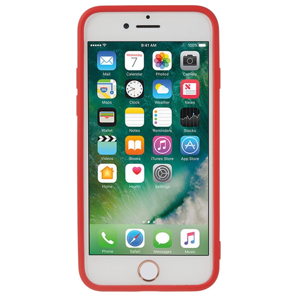 EIDERWOOD iPhone SE (2022 / 2020) / 8 / 7 Fôret Fleksibelt Plast Deksel - Rød