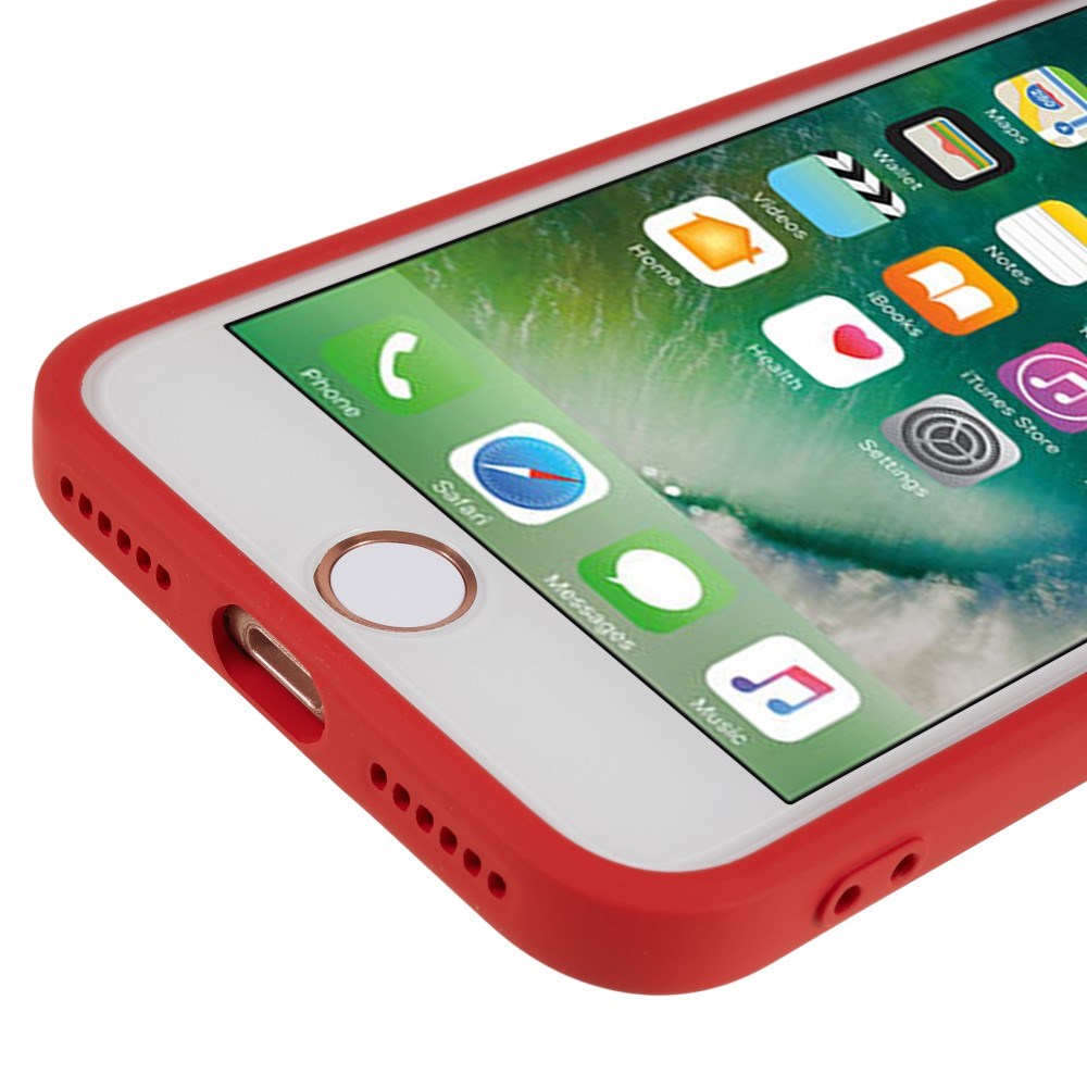EIDERWOOD iPhone SE (2022 / 2020) / 8 / 7 Fôret Fleksibelt Plast Deksel - Rød