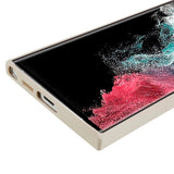 EIDERWOOD Samsung Galaxy S22 Ultra Fôret Fleksibelt Plast Deksel - Beige