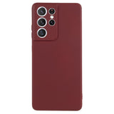 EIDERWOOD Samsung Galaxy S21 Ultra Fôret Fleksibelt Plast Deksel - Vinrød