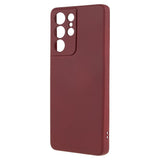 EIDERWOOD Samsung Galaxy S21 Ultra Fôret Fleksibelt Plast Deksel - Vinrød