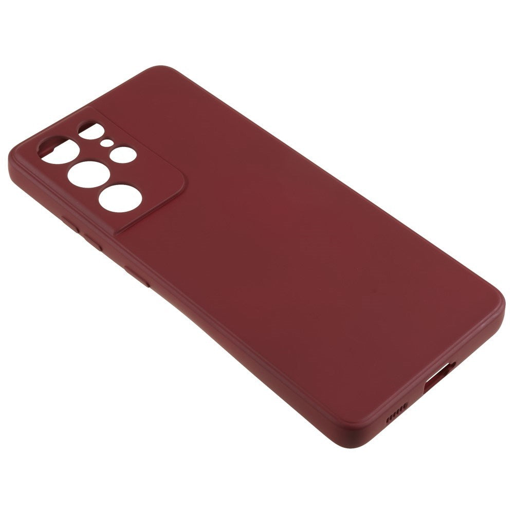 EIDERWOOD Samsung Galaxy S21 Ultra Fôret Fleksibelt Plast Deksel - Vinrød