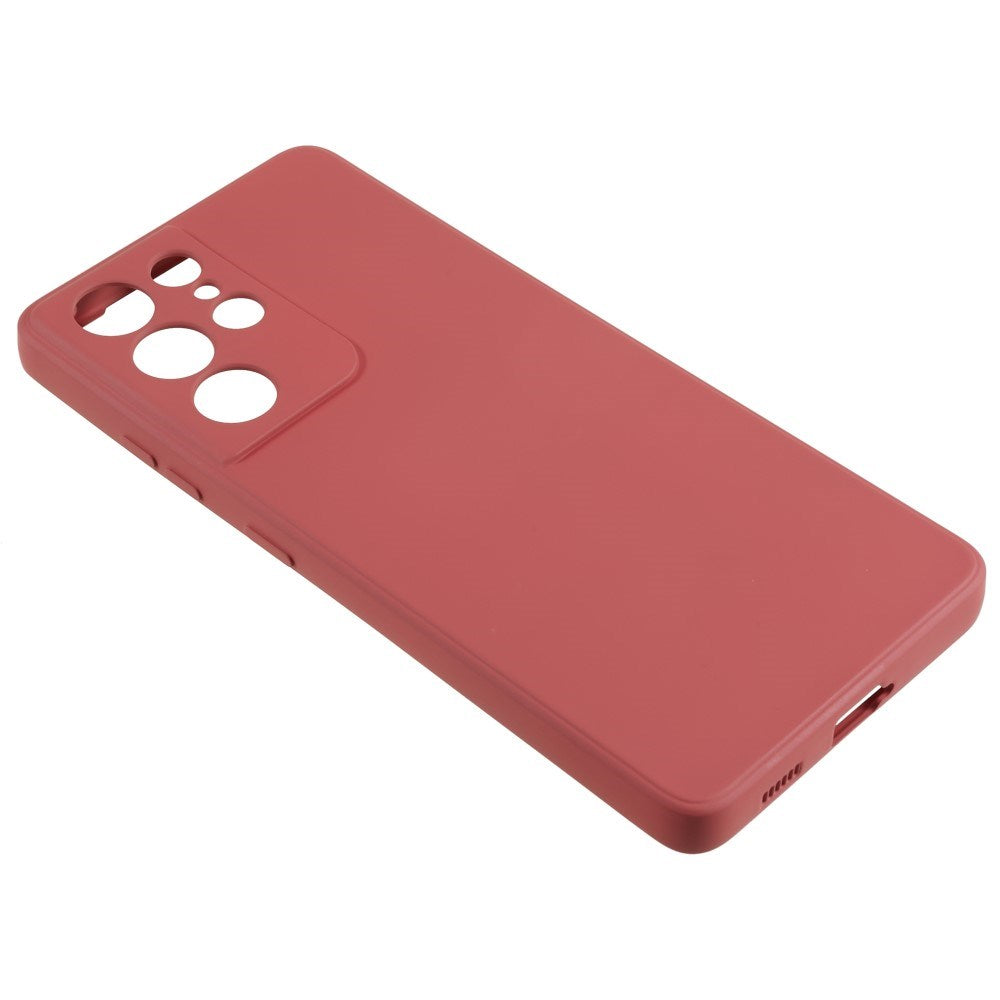 EIDERWOOD Samsung Galaxy S21 Ultra Fôret Fleksibelt Plast Deksel - Mørk Rød