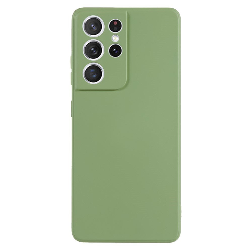 EIDERWOOD Samsung Galaxy S21 Ultra Fôret Fleksibelt Plast Deksel - Lysegrønn