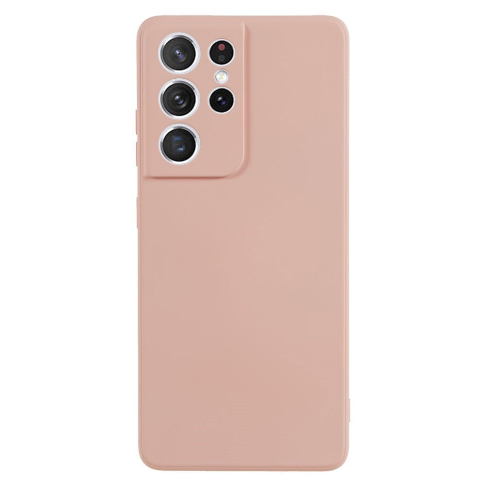 EIDERWOOD Samsung Galaxy S21 Ultra Fôret Fleksibelt Plast Deksel - Rosa