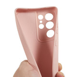 EIDERWOOD Samsung Galaxy S21 Ultra Fôret Fleksibelt Plast Deksel - Rosa