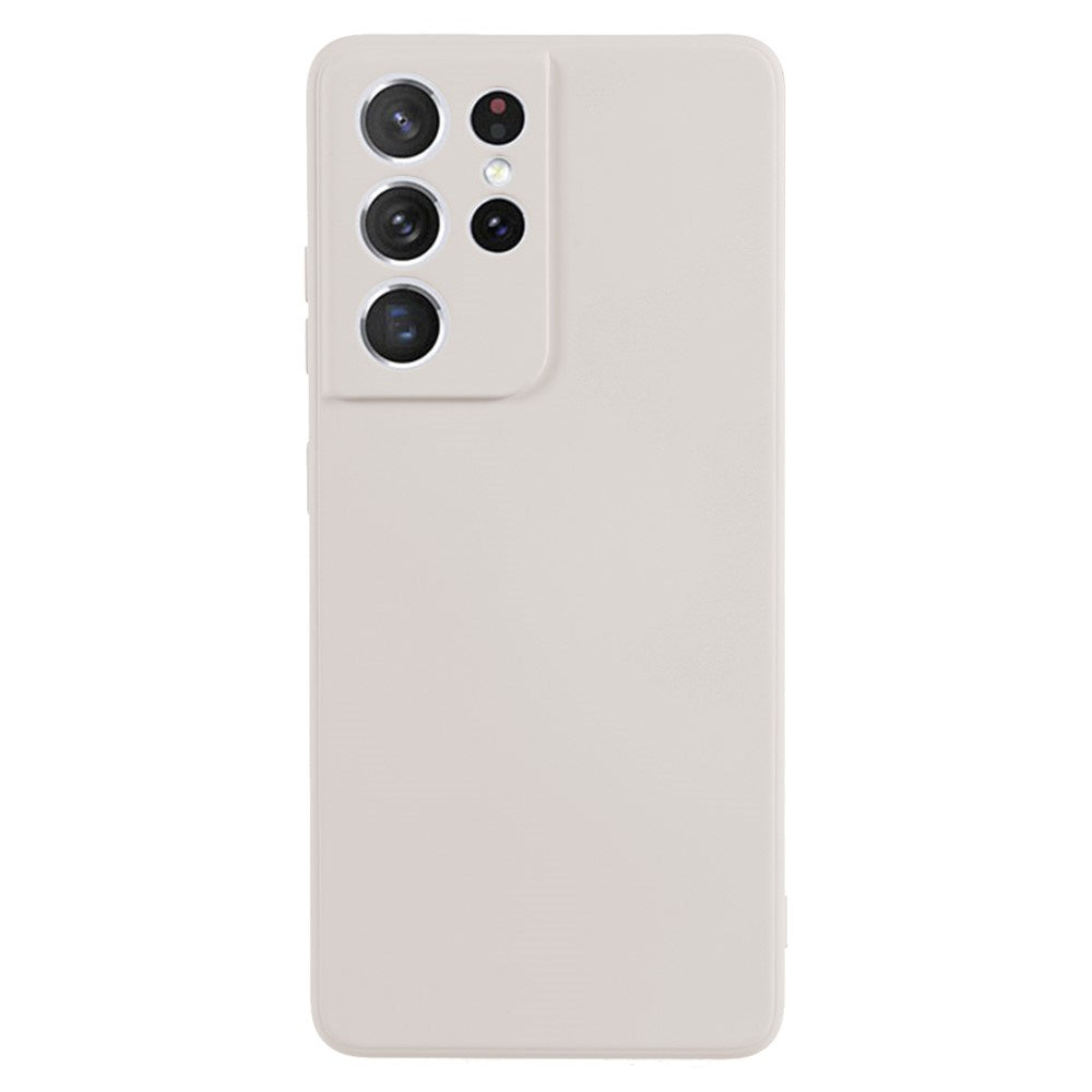 EIDERWOOD Samsung Galaxy S21 Ultra Fôret Fleksibelt Plast Deksel - Beige