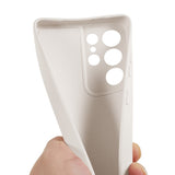EIDERWOOD Samsung Galaxy S21 Ultra Fôret Fleksibelt Plast Deksel - Beige