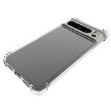 Google Pixel 8 Pro Shockproof Plastdeksel med Forsterkede Hjørner - Gjennomsiktig