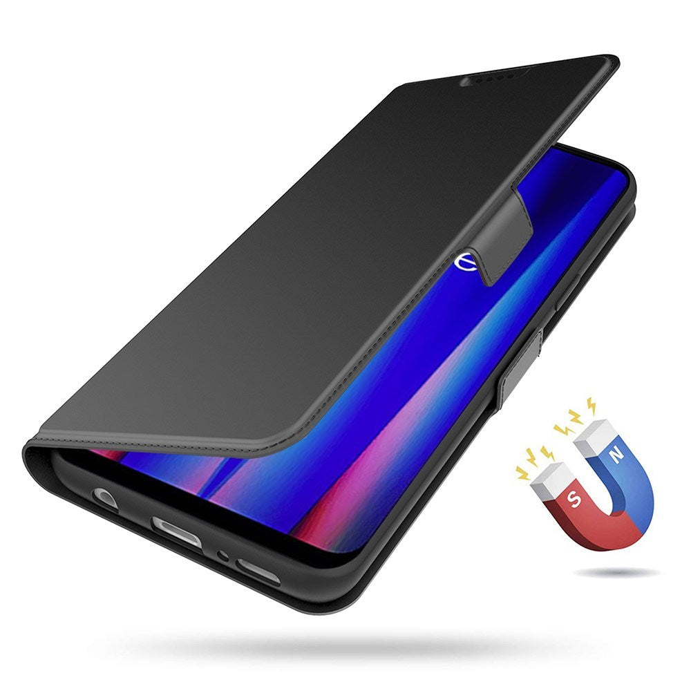EIDERWOOD OnePlus Nord CE 3 Lite (5G) Kunstskinn Flip Deksel med Kortholder & Ståfunksjon - Svart