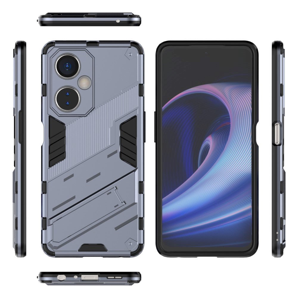 OnePlus Nord CE 3 Lite Hybrid Håndverker Deksel Med Kickstand - Grå