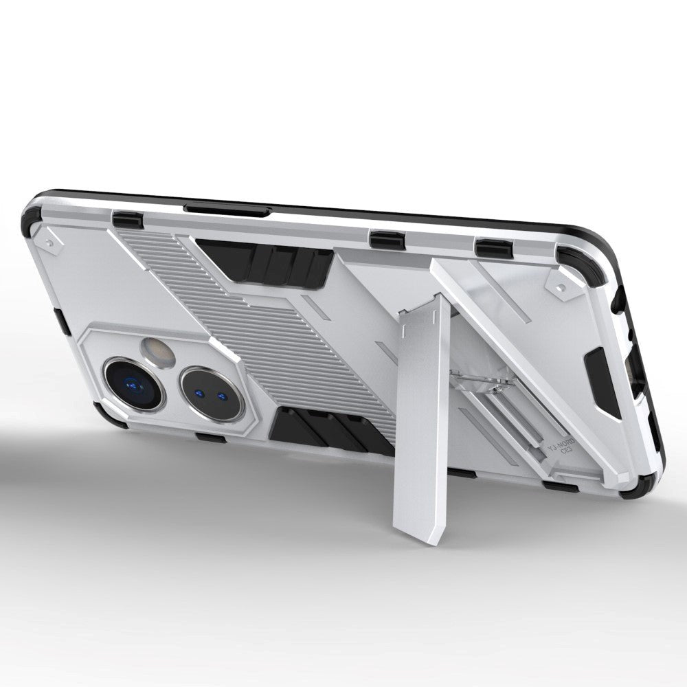 OnePlus Nord CE 3 Lite Hybrid Håndverker Deksel Med Kickstand - Hvit