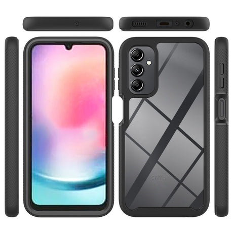 Samsung Galaxy A24 - 2-i-1 Plast Deksel & Skjermbeskyttelsesfilm - Gjennomsiktig