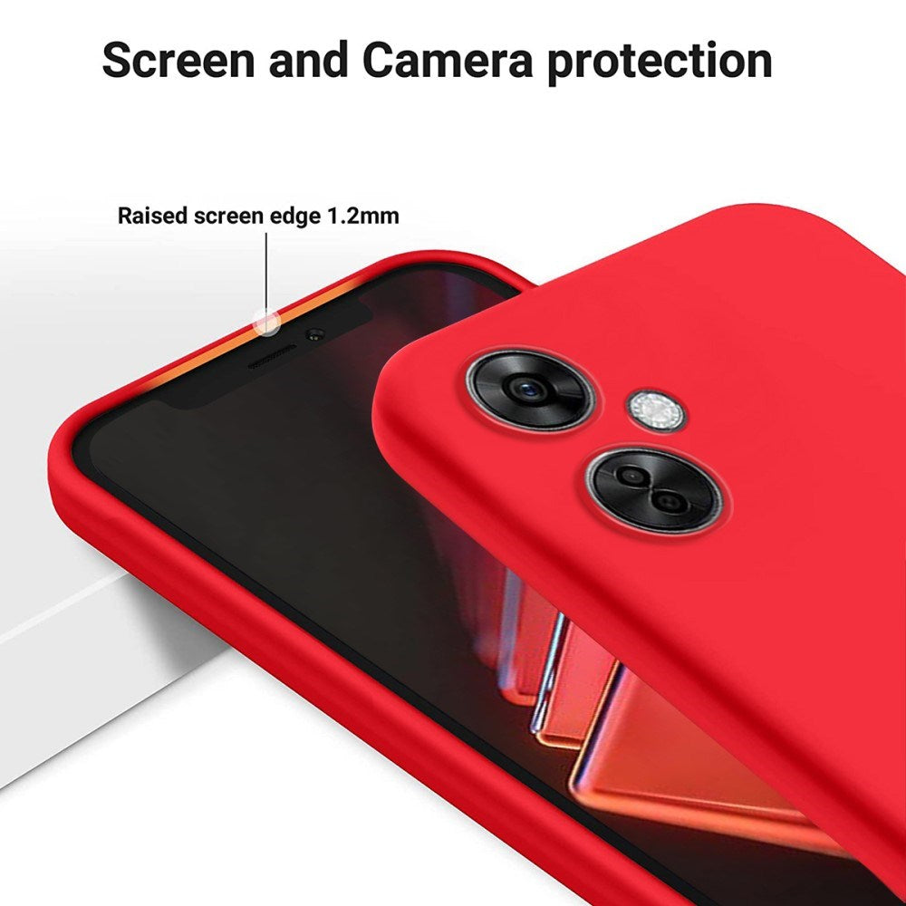 EIDERWOOD OnePlus Nord CE 3 Lite (5G) Foret Silikon Deksel med Stropp - Rød