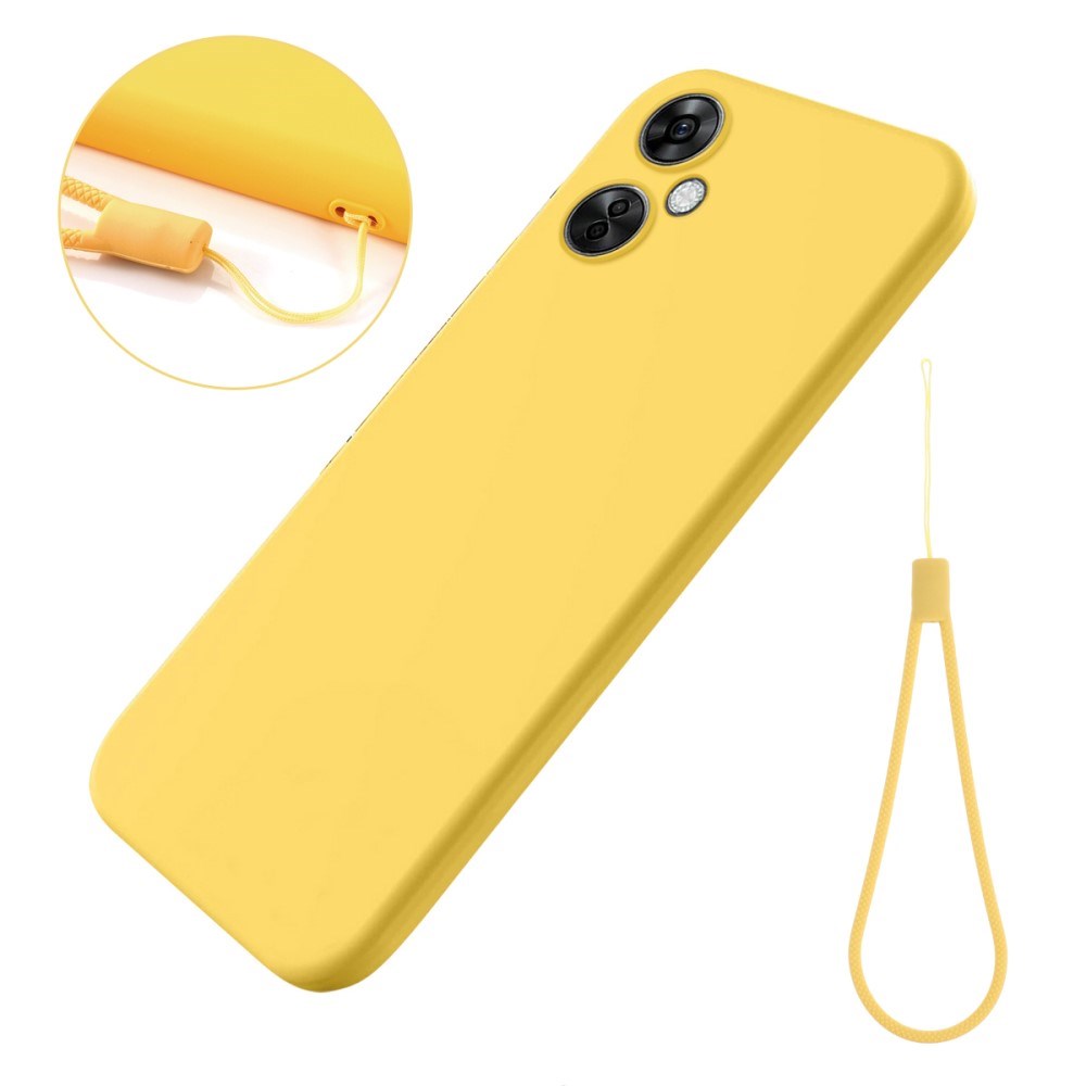 EIDERWOOD OnePlus Nord CE 3 Lite (5G) Foret Silikon Deksel med Stropp - Gul