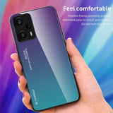 Xiaomi Poco F5 Glass Bakdeksel - Lilla / Blå