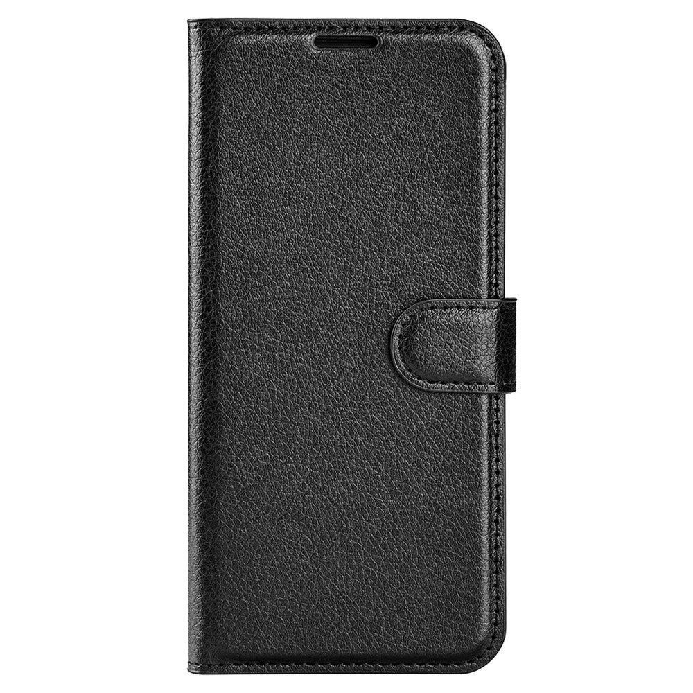 EIDERWOOD Nokia C32 Kunstskinn Flip Deksel m. Kortholder & Ståfunksjon - Svart