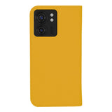 Motorola Edge 40 Skinn Deksel med Kortholder & Stativfunksjon - Oransje
