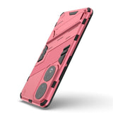 Honor 90 Hybrid Håndverker Deksel Med Kickstand - Rosa