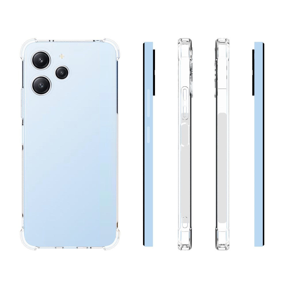 EIDERWOOD Xiaomi Redmi 12 (4G) / 12 (5G) / Poco M6 Pro (5G)Fleksibel Plastdeksel - Gjennomsiktig