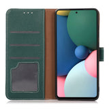 iPhone 15 Pro Max Litchi Kunstskinn Deksel med Kortholder - Grønn