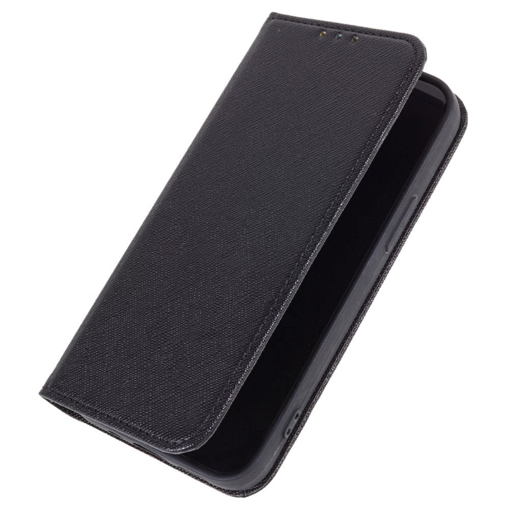 Huawei P60 Pro Deksel i Kunstskinn med Lommebok og Stativfunksjon - Svart