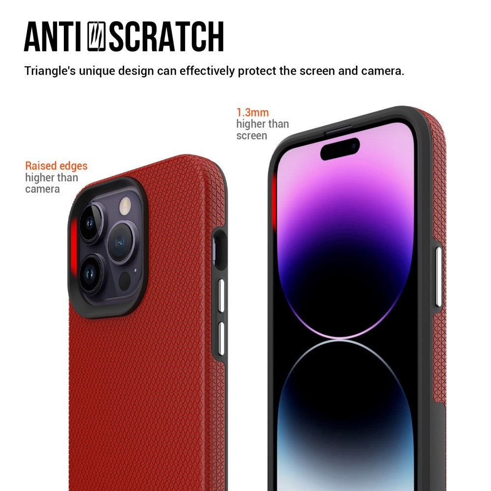 iPhone 15 Pro Max Håndverker Plastdeksel - Rød