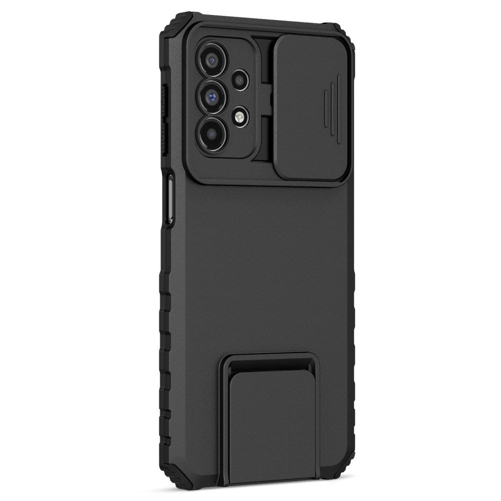 EIDERWOOD Samsung Galaxy A23 / A23 (5G) Håndverker Deksel med Kickstand & Cam Slider - Svart
