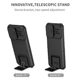 EIDERWOOD Motorola Moto G42 Håndverker Deksel m. Kickstand & Cam Slider - Svart