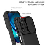 EIDERWOOD Motorola Moto G42 Håndverker Deksel m. Kickstand & Cam Slider - Svart