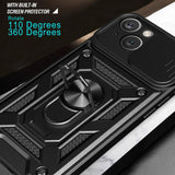 iPhone 15 Bakdeksel med Magnetisk Kickstand Og Cam Slider - Rose Gold