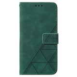 Samsung Galaxy S23 FE Lær Flip Cover med Lommebok og Skulderstropp - Grønn