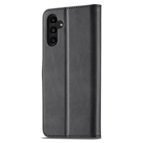 EIDERWOOD Samsung Galaxy S23 FE Kunstskinn Flip Deksel med Stativ & Lommebok - Svart