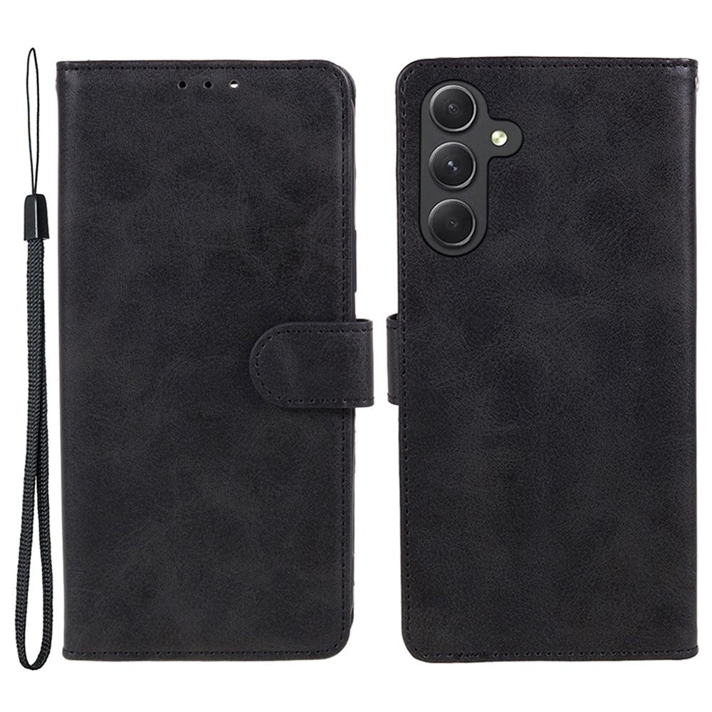 Samsung Galaxy M34 (5G) / F34 (5G) Kunstskinn Deksel m. Lommebok og Stropp - Svart