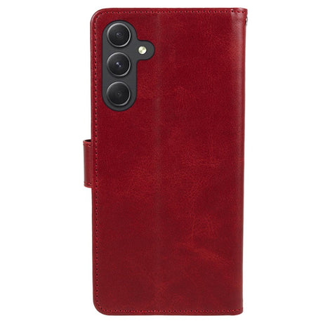 Samsung Galaxy M34 (5G) / F34 (5G) Kunstskinn Deksel m. Lommebok og Stropp - Rød